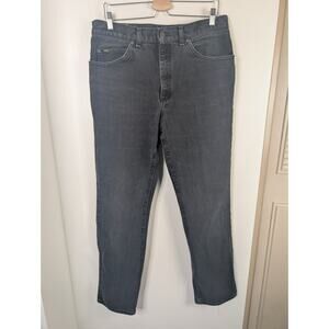 Lee Men's 36/34 Black Straight Leg Jeans Denim